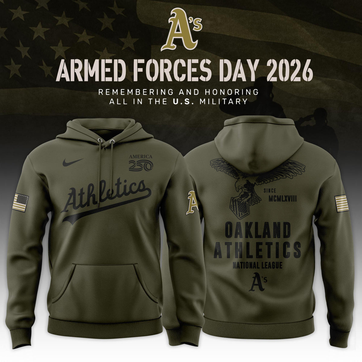 OAK 2026 Armed Forces Day Limited Edition Hoodie