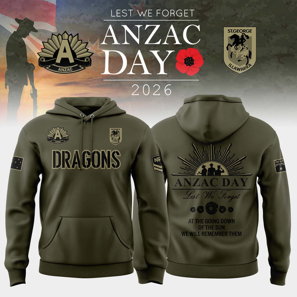 St. George Illawarra Dragons Anzac Day Hoodie