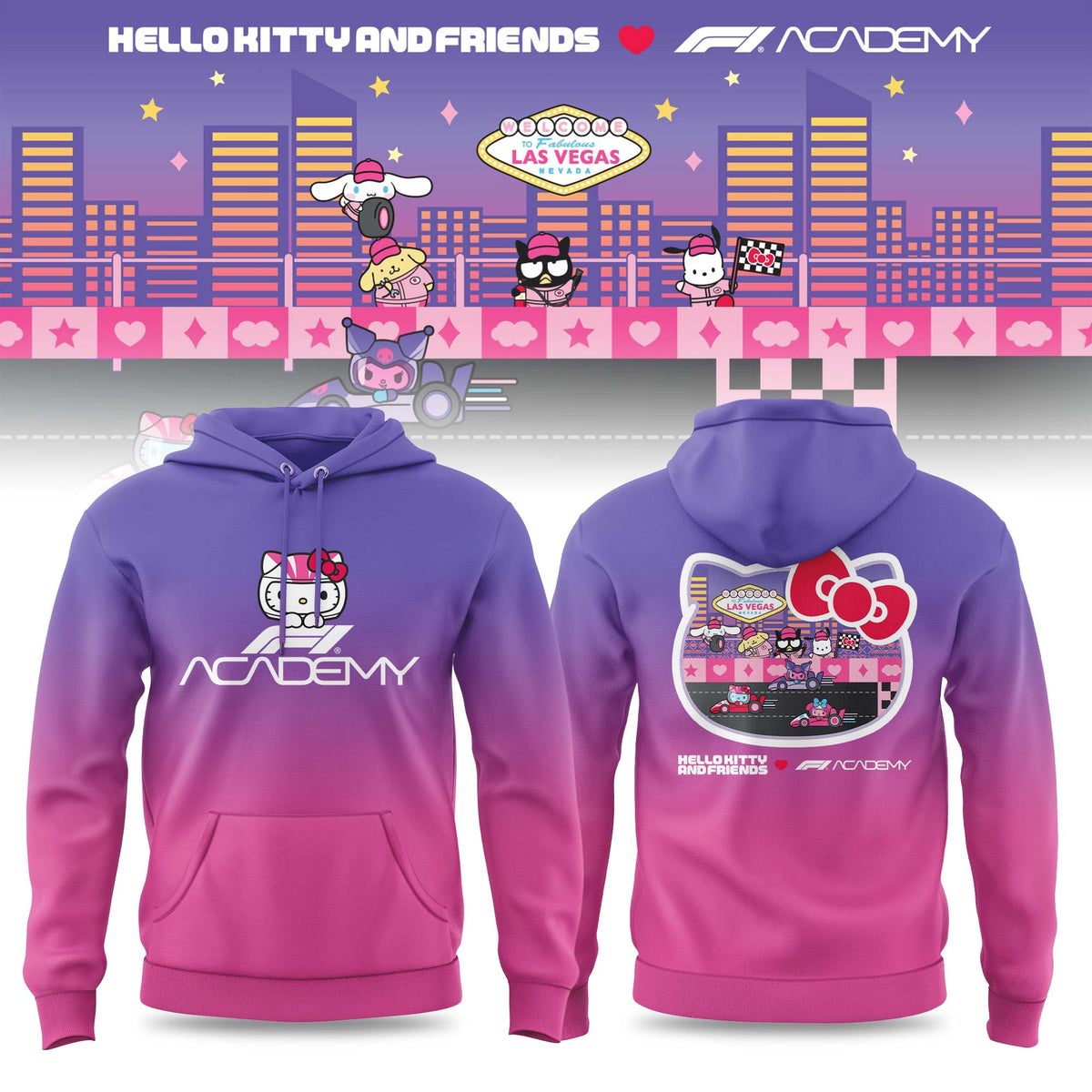 _ Hello Kitty And Friends x F1 Academy Limited Hoodie