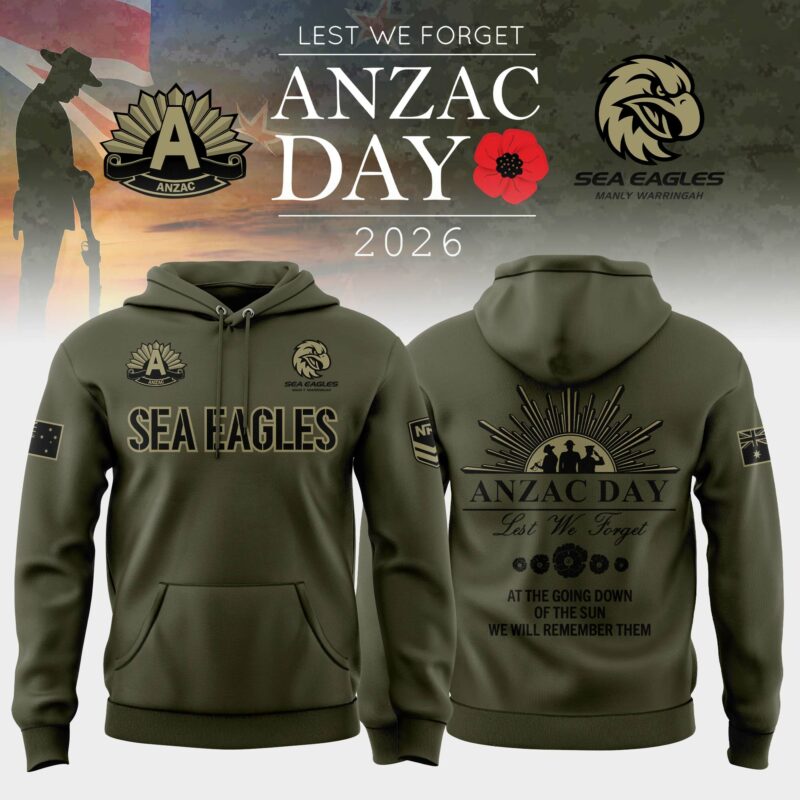 Manly Sea Eagles Anzac Day Hoodie