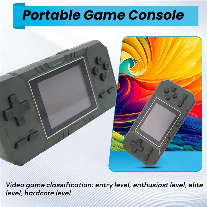 ABZZ-Retro Portable Mini Handheld Game Console 8-Bit 3.0 Inch Color Screen LCD Game Player Built-In 500 Games