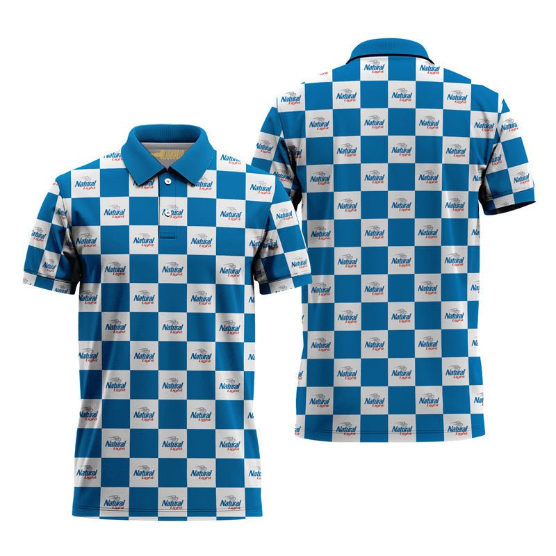 Natural Light Collab Gingham Polo Shirt