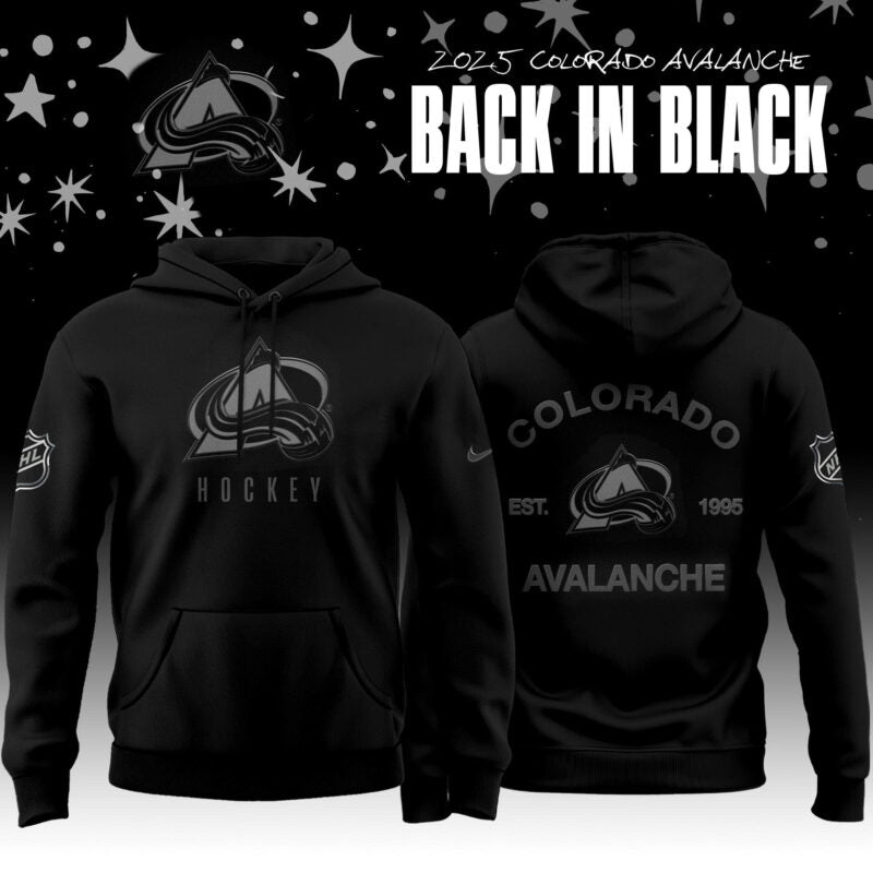 _ Colorado Avalanche Back In Black 2025 Special Edition Hoodie